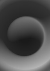 Circular monochrome gradient. Unusual minimalistic background. Cover design, banner. EPS vector.