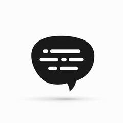 Speech bubble good idea vector illustration