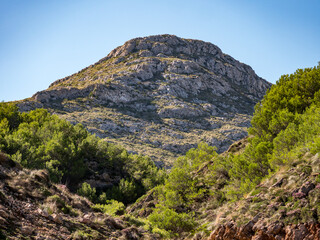 mountain view in cala sant vicenç, majorca, spain