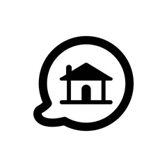 Chat house icon
