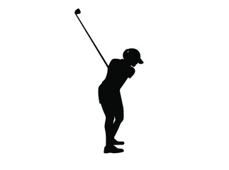golf player silhouette