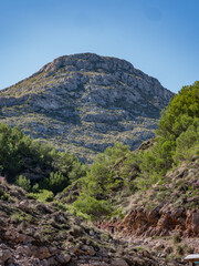 mountain view in cala sant vicenç, majorca, spain