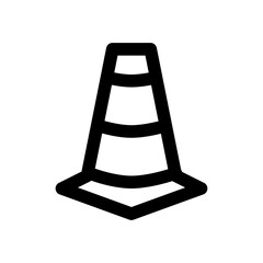Cone icon line style vector