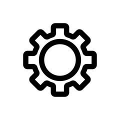 gear icon line style vector