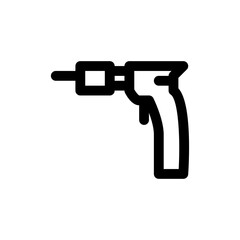 drill icon line style vector