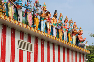 hindu temple (Sri Srinivasa Perumal) in little india in singapore