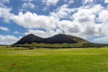 Volcan Rano Raraku, île de Pâques