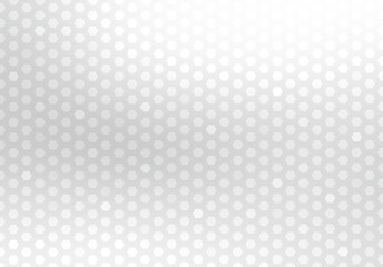 White hexagonal grid blank background. Light mosaic texture abstract pattern.