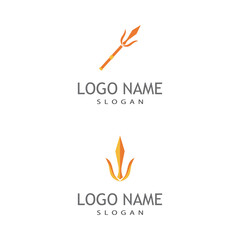 Trident Logo Template vector icon illustration design