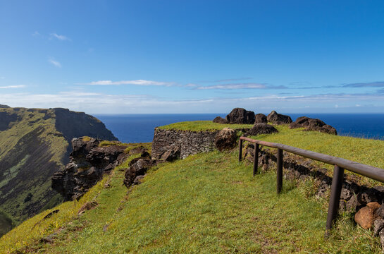 Ruine pascuan &agrave; Orongo, &icirc;le de P&acirc;ques