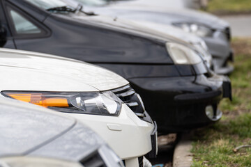 parking cars in an outdoor garage
