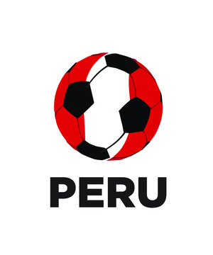 Peru football vector, icon, image, template graphic design.