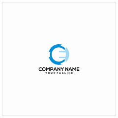 Fototapeta premium Vector electronic logo template