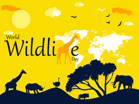 World wildlife day creative design