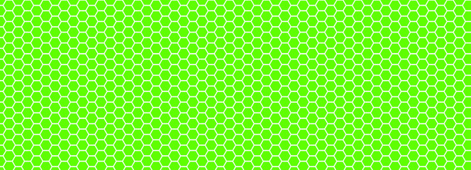 Abstract background of green hexagons