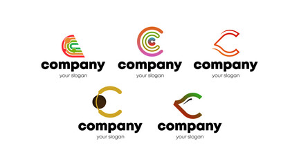 Fototapeta na wymiar Abstract Letter C Logo Concept for Your Business. Brand Identity using Letter C. Letter C Logo Vector Template.