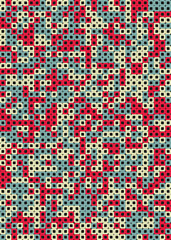 Abstract Geometric Pattern generative computational art illustration