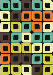 Abstract Geometric Pattern generative computational art illustration