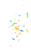 Streamers and confetti. Colorful streamers tinsel