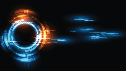 Technology background Hi-tech communication concept innovation abstract background vector illustration

