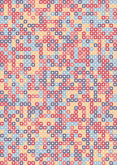 Fototapeta premium Abstract Geometric Pattern generative computational art illustration