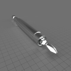 Screwdriver bit with guide