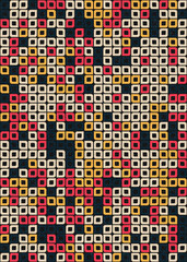 Fototapeta premium Abstract Geometric Pattern generative computational art illustration