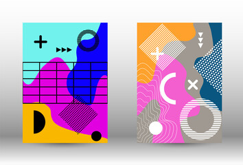 Memphis background set covers.