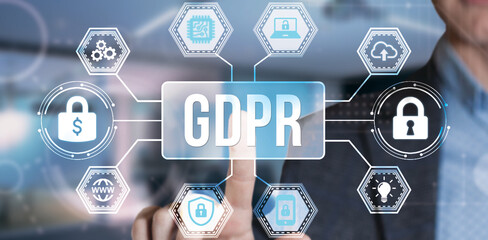 Internet, business, Technology and network concept. Cyber security data protection business technology privacy concept