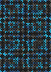 Abstract Geometric Pattern generative computational art illustration