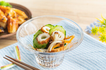 ちくわときのこの和え物