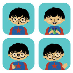 Cartoon boy avatar