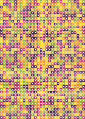 Abstract Geometric Pattern generative computational art illustration