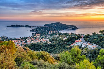 Sunset over Saint-Jean-Cap-Ferrat, France