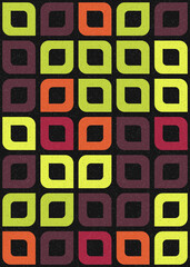 Abstract Geometric Pattern generative computational art illustration