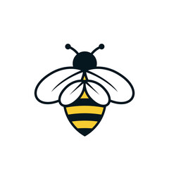 Creative bee animal logo design vector inspiration