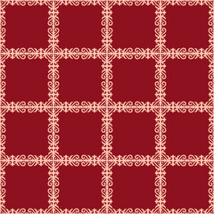 Seamless Asian pattern of the nomads of Central Asia and Kazakhstan, Kyrgyzstan. Nomadic ethnic stamp style. Asian ornaments.