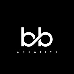 BB Letter Initial Logo Design Template Vector Illustration - obrazy, fototapety, plakaty