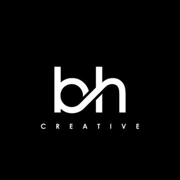 BH Letter Initial Logo Design Template Vector Illustration