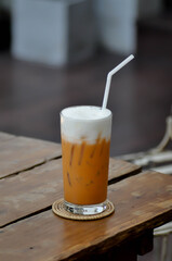 iced tea ,milk tea or thai tea