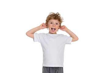 Little fidget shows his tongue to everyone