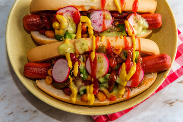 Fancy Chili Dogs