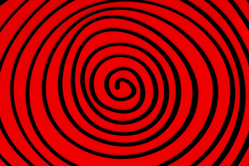 abstract red optical illusion on black