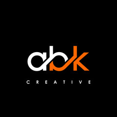 ABK Letter Initial Logo Design Template Vector Illustration