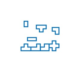 Tetris pieces, playing Tetris blocks