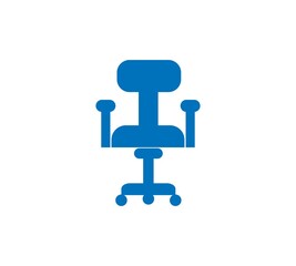 Office Chair Icon Vector Template Flat Design on background