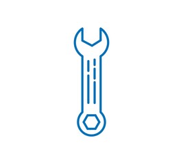Wrench vector icon sign symbol