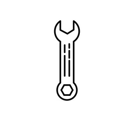 Wrench vector icon sign symbol