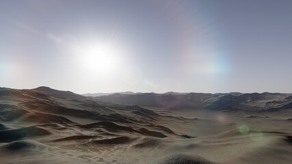 science fiction wallpaper, cosmic landscape, realistic exoplanet, abstract cosmic texture, beautiful alien planet in far space, detailed planet surface, 3d render