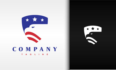 shield star eagle logo